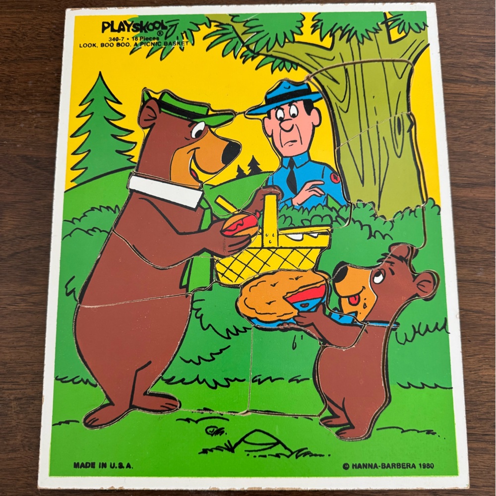 Vintage Yogi Bear Puzzle